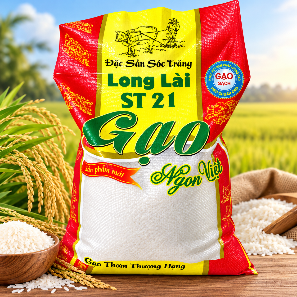 gạo ST21 Long Lài